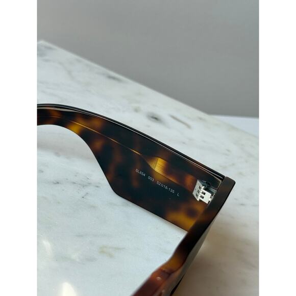 NEW Saint Laurent SL654 Sunglasses in Havana Brown $545 - Picture 9 of 9